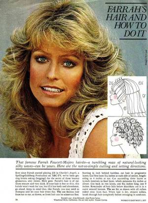 anal first her farrah fawcett - Farrah Fawcett haircut and styling instructions! Woohoo. Been looking for  this for YEARS!