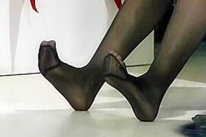 candid pantyhose legs feet - Candid Sexy Black Nylons Pantyhose Tired Feet & Legs, watch free porn  video, HD XXX at