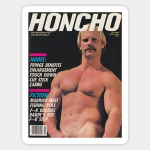 Gay Vintage Porn Magazine Covers - HONCHO Magazine March 1984 - Vintage Gay Adult Magazine Cover - Vintage Gay  - Sticker | TeePublic