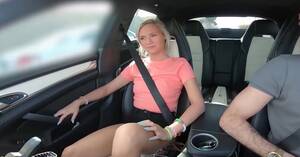 College Car Porn - Its.PORN - EXPLOITED COLLEGE GIRLS - College babe Winter Bell riding cock  in a car before facial