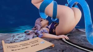 Anime Slime Tentacle Porn - Genshin Keqing x Slime Tentacles 2 - ViciNeko - Rule 34 Video