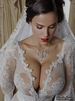 80s Porn Lingerie Wedding - Porn image of 90s partially nude babe wedding coronation robes 80s latina  created by AI