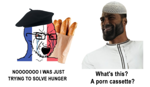 French Porn Meme - One day two French \