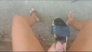 foot cum clog - Outdoor Cumshot Over My Heeled Clogs Mules by Ferreira studios | Faphouse