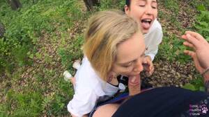 chicks sucking dick public - Two Girls Suck Cock In Public Porn Gif | Pornhub.com