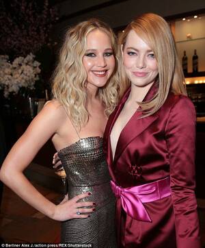 Emma Stone Porn Pussy - Emma Stone talks about anxiety in interview with Jennifer Lawrence | Daily  Mail Online