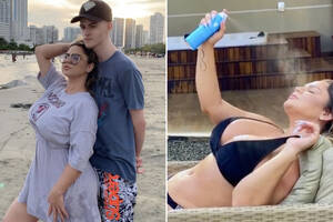 mother nude beach - Son creates OnlyFans account for his sexy mom