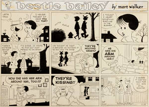Beetle Bailey Sarge Porn - Mort Walker Beetle Bailey Sunday Comic Strip Original Art dated | Lot  #12149â€¦