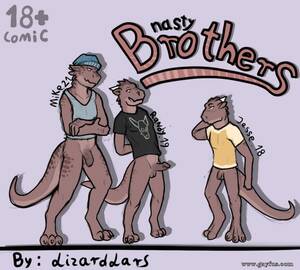nasty cartoon icest sex - Page 1 | Lizardlars/Nasty-Brothers | Gayfus - Gay Sex and Porn Comics