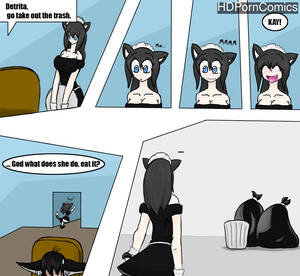 Maid Porn Comic Girl - Garbage Eating Catgirl Maid comic porn | HD Porn Comics