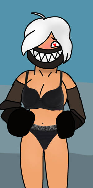 Minecraft Porn Panties - Minecraft Porn Hentai - Gray Background, Mask, Youtube, White Hair,  Robloxian, Black Panties - Valorant Porn Gallery