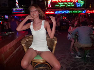 bar upskirt - Pic #7 Pantieless Girl: *PU Upskirts In Samui Bars - Part 3 -