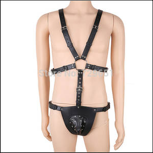 Men Lingerie Porn - Sex Bondage Harness Men Bdsm Leather Body Harnesses Belt Male Chastity  Device Belt Sexy Lingerie Porn