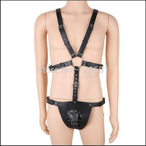 Male Lingerie Porn - Sex Bondage Harness Men Bdsm Leather Body Harnesses Belt Male Chastity  Device Belt Sexy Lingerie Porn