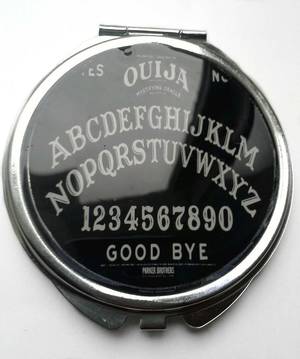 black ouija board panties - Black And White Ouija Board Compact Mirror - $9.99