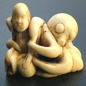 Crazy Japanese Porn Octopus - Japanese shunga sculpture. You think tentacle porn is a crazy new thing  from Japan? No, they've had it for centuries. | japanese shunga | Pinterest