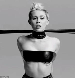 Black Bondage Porn Art - Miley Cyrus Shoots Bondage Video For P0rn Festival: Has She Lost It?