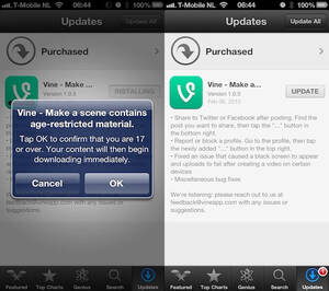 Newly Posted Porn - Vine changes age rating to 17+ after porn controversy - The Verge