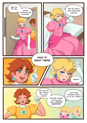 Mario Lesbian Porn Comics - Yaoi porn comics Super Mario Bros â€“ Princess Sleepover