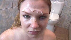 Chubby Redhead Porn Facials - Anjelica BBW Red Head's First Facial | xHamster