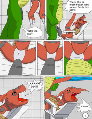 Female Furry Digimon Porn Guilmon - Guilmon at the Pool