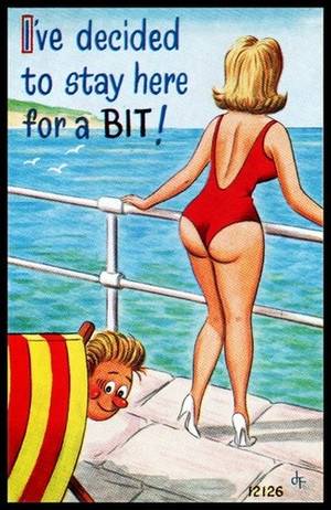 1950s Vintage Sexy Cartoons - Saucy vintage Brighton postcard | Seaside Postcards | Pinterest | Brighton  and Cornwall