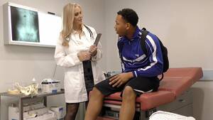 girls examining big dicks - Mature doctor examining his huge black cock - HD Porn