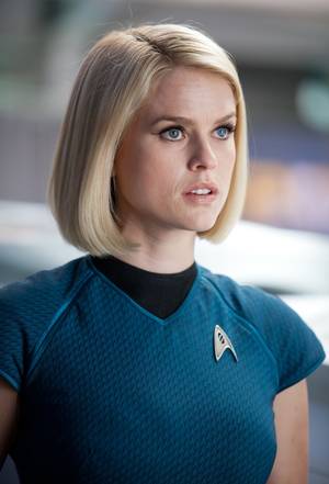 Alice Eve Strips Down Porn - Carol Marcus - Alice Eve in Star Trek Into Darkness Backward step Star Trek  stripping to underwear crying failing