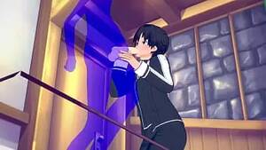 anime games blow job - Sword Art Online Yaoi - Kirito Blowjob with cumshot in his mouth - Japanese  Asian manga anime game porn gay watch online