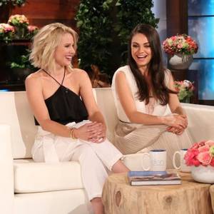 Mila Kunis Kristen Bell Fake Porn - Kristen Bell and Mila Kunis Play Never Have I Ever on Ellen