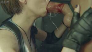 blowjob hentai jill valentine - jill valentine blowjob hentai 2, uploaded by Vailarr