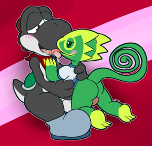 Green Yoshi Gay Porn - AGNPH - Gallery - 245492 - anthro balls butt gay kecleon lee_the_kec male  mario_bros penis sex ultilix ultimate_yoshi