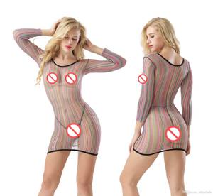 Nightie - Online Cheap Female Women Erotic Porn Sexy Lingerie Fishnet Seamless Crotch  Mini Dress Body Stocking Nightwear Nightdress Nightie Costumes By Abbyelade  ...