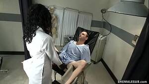 black shemale doctor - Black shemale doctor Chanel Couture examines prostate to male patient  Marcelo then makes horny guy suck her big black cock before she anal fucks  him - XNXX.COM