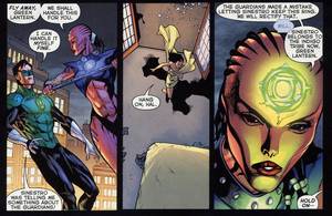 Green Lantern Porn Captions - Meanwhile, over on Oa, the Guardians attempted to interrogate that one  Sinestro Corpswoman who held onto the Book of the Black and the Book of  Fear.