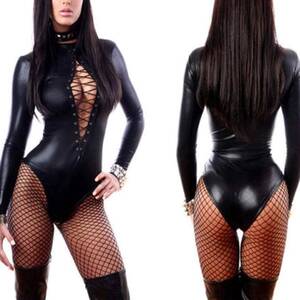 latex sex show - Porn Sexy Underwear Women Erotic Lingerie Leather Latex Dance Club Babydoll  Costume Female Black Slim Sexy PU Bodysuit Romper-XLleather Lingerie for Sex  : Amazon.co.uk: Health & Personal Care