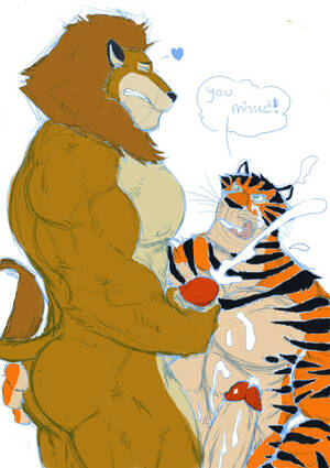 Madagascar Gay Porn - Rule 34 - alakay alex anthro big penis blue and white blush cum cumshot  feline fur furry furry only gay heart kneeling lion madagascar (series)  male masturbation oral orgasm penis sketch tiger