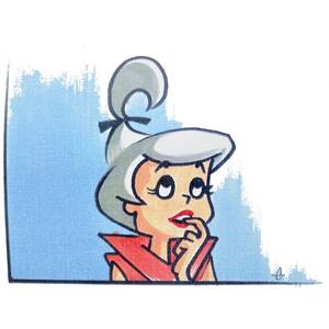 Judy Jetson And Daddy Porn - Judy Jetson Bathroom Art - Etsy