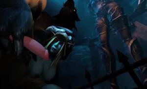 group sex in the dark - Sylvanas Windrunner x Worgen - dark elf; group sex; gangbang; slut; whore;  blowjob; 3D sex porno hentai; [World of Warcraft] watch online or download