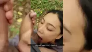 chinese girls suck white dick - Chinese cute girl sucking white dick in public | xHamster