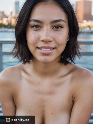 freckled black girl porn - Sultry Teen Cityscape Chubby Hispanic Girl with Freckles and Round Medium  Breasts in Short Black Hair and Trimmed Pussy Haircut Posing Sexily in  Front | Pornify â€“ Free PremiumÂ® AI Porn