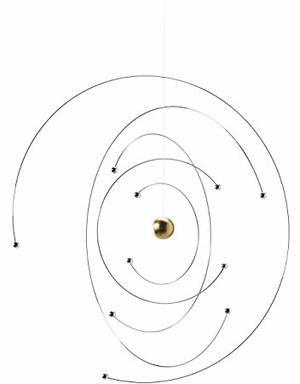 Catholic Schoolgirl Interracial Porn - Niels Bohr Atom Model Hanging Mobile - 9 Inches - Steel - Handmade in  Denmark by