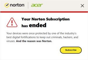 Norton Safe - And this isn't the first time Norton tried to pull this shit with me. The  same message popped up on my screen yesterday : r/assholedesign