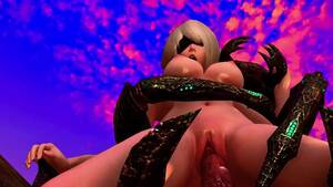 3d Cartoon Porn Dorf - 3D-Pornoanimation: Der vollbusige blonde Android 2b wird von einem  schrecklichen Monster im Dorf geschwÃ¤ngert