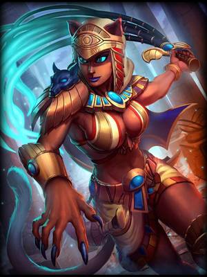 Bast Egyptian Goddess Sexy Porn - Bastet, Goddess of Cats, is a assassin of the Egyptian pantheon in Smite.