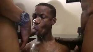 Black Gay Porn Facial - 2 black cock face cum and destroy bkack bttm | xHamster