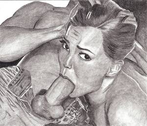 Cumshot Porn Pencil Drawings - Blowjob Drawings (90 photos) - porn ddeva
