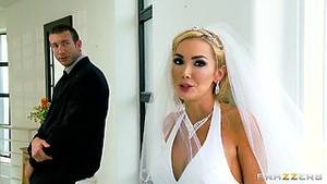 cheating interracial wife wedding ceremony - Beautiful bride cheats on her wedding day with the best man