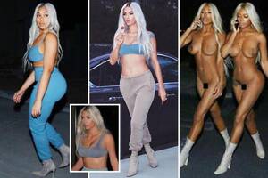 Kim Kardashian Paris Hilton Porn - Paris Hilton morphs into Kim Kardashian for new Yeezy campaign alongside  naked Clermont twins and Jordyn Woods | The Sun