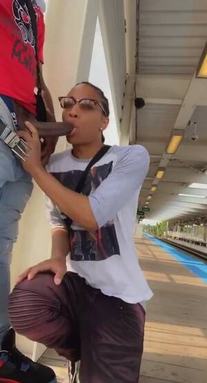 Cock Suck Train - Sucking Dick: RISKY! Train Station Blowjob - ThisVid.com